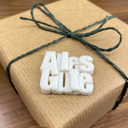 Geschenkaufkleber Geburtstag 3D "Alles Gute", Geschenke Verzieren, Geschenkdeko